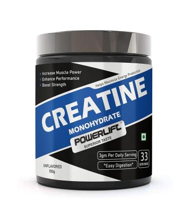 Generic Creatine Monohydrate (100gm Unflavored) Muscle Repair & Recovery 33 Servings of Creatine