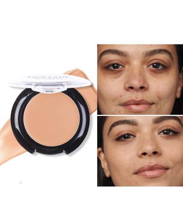 Waterproof Full Coverage Concealer and Primer Sponge Set - Smooth Matte Liquid Foundation Makeup Kit for Flawless Face and Eye Coverage - Warm Natural Shade (0.2Fl) - Buy Online on GoSupps.com