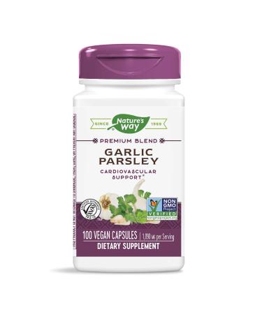 Nature's Way Garlic Parsley 1090 mg 100 Vegan Capsules