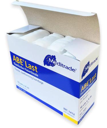 Mull Bandages 10cm x 4m | 20 Pieces Elastic Latex-Free High-Stretch Binding Fixing Bandage - Buy Online on GoSupps.com