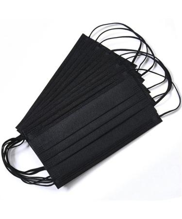 Kids Disposable Black Face Masks - 50 Pcs for Ages 4-12 | Breathable & Safe Toddler Masks - Buy Online on GoSupps.com
