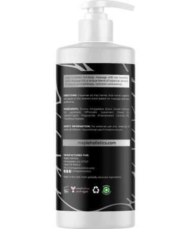 Lavender Massage Oil for Sore Muscles - Nourishing Full Body Therapy with Coconut Oil and Lavender Essential Oil - Buy Online on GoSupps.com