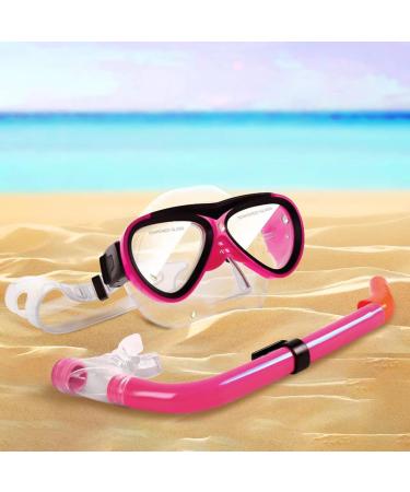 GreenLF Kids Snorkel Set - Anti-Fog Mask with Nose Covers for Youth 5-12 - Rose Red Semi-Dry Diving Gear for Junior Boys & Girls - Buy Online on GoSupps.com