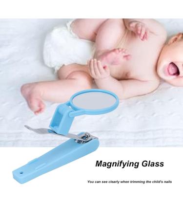 Sluffs Portable Nail Clipper with Magnifying Glass for Children Elderly Fingernail Toenail Ergonomic Handle Toenail Clipper Cutter Compact ABS and Alloy Material - Buy Online on GoSupps.com