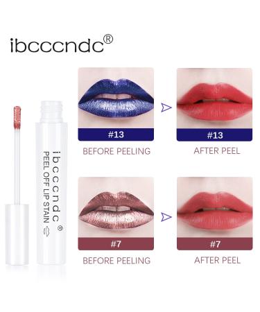 Ibcccndc Peel Off Red Lip Stain Set - Long Lasting Waterproof Liquid Lipstick Kit (Active 7&13) - Buy Online on GoSupps.com