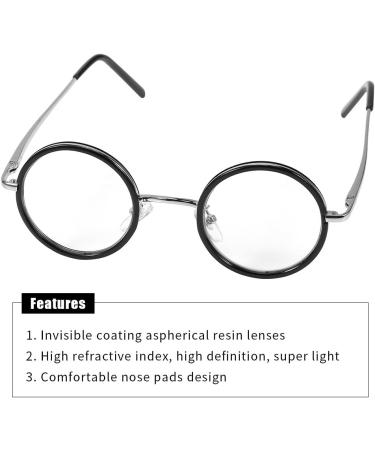 Retro Round Resin Reading Glasses - Lightweight Magnifying Presbyopic Spectacles for Eye Fatigue Relief (1.0/1.5/2.5/3.0/3.5) - Buy Online on GoSupps.com