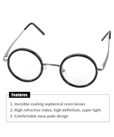 Enlargement Reading Glasses for Men & Women | Retro Round Magnifying Glasses for Presbyopia & Eye Fatigue Relief - Buy Online on GoSupps.com