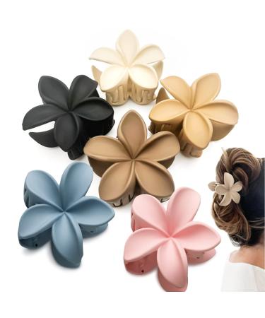 6 PCS Flower Hair Claw Clips Nonslip Matte Hair Clips for Women Thick Hair to Thin Hair Styling Accessories Cute Claw Clips Hair Clip - Buy Online on GoSupps.com