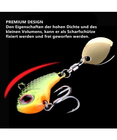 Buy Tuxibin 6-Piece Fishing Bait Set - Jig Spinner Artificial Bait for Perch Trout Pike & Catfish - International Shipping Available - Buy Online on GoSupps.com