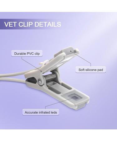 Buy SKMEDITEC 9.8 Foot SPO2 Sensor - Compatible with NellCor Monitor | Reusable Adult Tear Clip Probe with 7-Pin Connection | Perfect for Oxismart Module - Buy Online on GoSupps.com