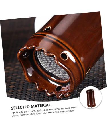 FRCOLOR Moxibustion Pot 3 STK Ergonomic Ceramic Burner for Moxa Massage | Health & Wellness Tool - Buy Online on GoSupps.com