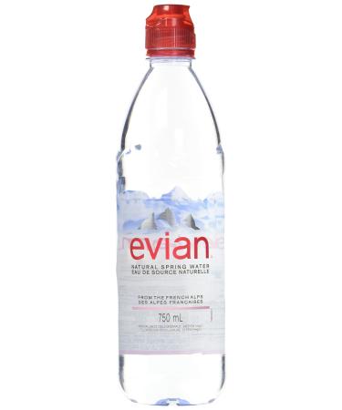 evian natural spring water 750ml Bottles 12 Pack 750 ml (Pack of 12)