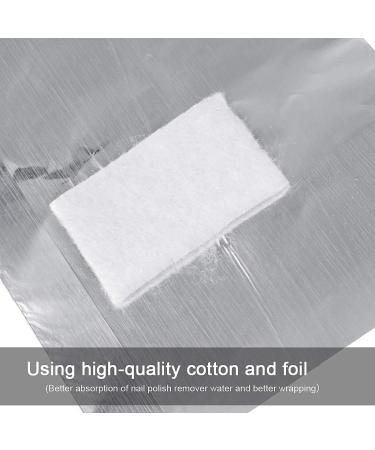 SWKJ 100 PCS Foil Nail Wraps Set for Gel Polish Removal - Nail Art Soak Off Acrylic Remover - Buy Online on GoSupps.com