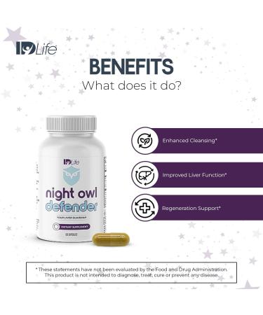 IDLife - Night Owl Defender - Milk Thistle & Curcuminoids for Liver Support, Defense Against Daily Buildup & Nighttime Wellness Boost - 60 Capsules - Buy Online on GoSupps.com