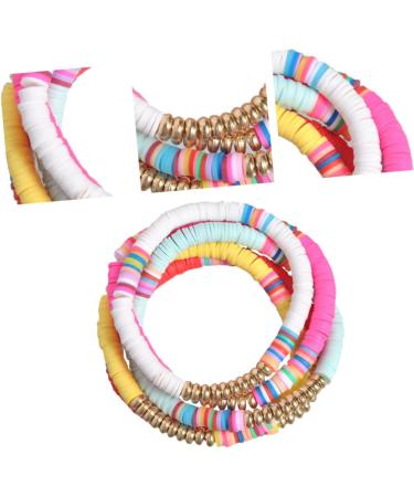 VALICLUD 5pcs Clay Bracelet Fashion Jewelry Decorative Hand Chain Delicate Pendant Womens Bracelet Colorful Embellishment Bracelet Colorful Wristbands Polymer Clay Bracelets Miss Dressing - Buy Online on GoSupps.com