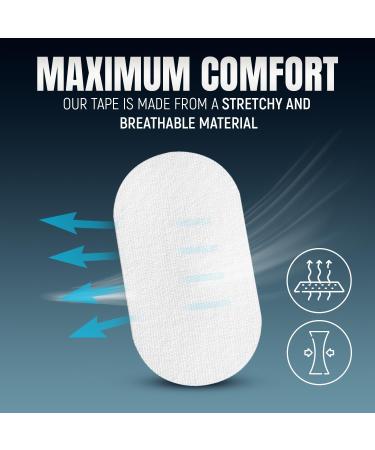 Slumber Seal Tape - 30 Strong Hold White Strips for Easy Painless Removal | Stretchy Breathable Hypoallergenic Dermatologically Tested - Buy Online on GoSupps.com