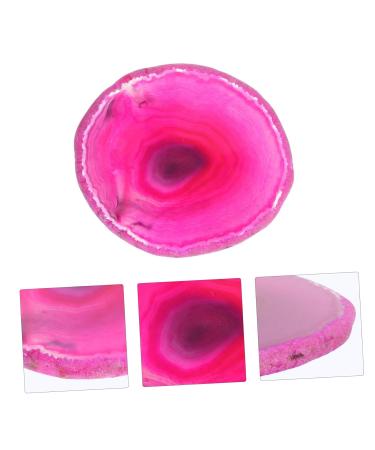 Ipetboom Nail Art Palette Tray - 7x6cm Red Agate Resin Mixing Palette for Manicure & Nail Color Mixing Accessories - Buy Online on GoSupps.com