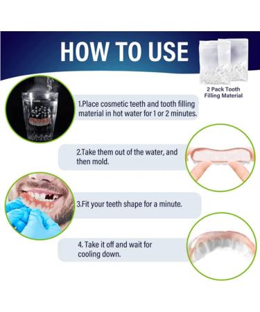 Temporary Tooth Repair Kit | Thermal Bonding Accessories | Women's Veneers | Upper & Lower Teeth | Restore Confidence | Beauty Teeth - Buy Online on GoSupps.com