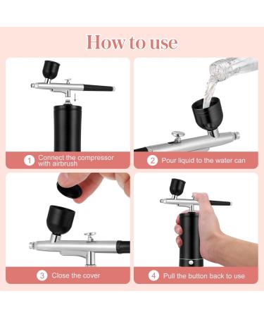 Beaupretty 1 Set Air Brush for Barber Airbrush Kit Airbrush Makeup Air Brush for Nails Air Brush Kit Airbrush Paint Kit Cordless Airbrush Spray Nail Airbrush Aluminum Alloy Tool Usb Black - Buy Online on GoSupps.com