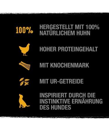 Crave Premium Grain-Free Dry Dog Food - Chicken with Bone Marrow & Primeval Cereals - High Protein - 6 x 1kg (6kg Pack) - Buy Online on GoSupps.com