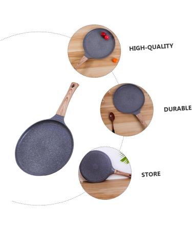 Zerodeko 1pc Frying Pan Skillet with Lid Saucepan Steak Skillet Pan Stainless Steel Skillet Omelette Maker Non-Stick Steak Pan Pancake Cooking Pan Aluminum Non Stick Household Pot - Buy Online on GoSupps.com