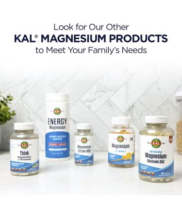 KAL Magnesium Glycinate ActivGels 315mg Fully Chelated High Absorption Magnesium Supplement for Relaxation Muscle & Bone Support Non-GMO Gluten Free 60 Servings 180 Softgels - Buy Online on GoSupps.com