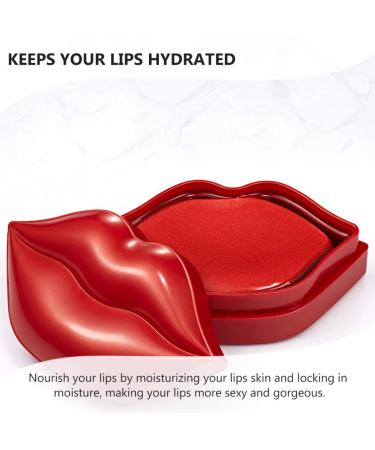 EXCEART 40Pcs Anti-Aging Lip Masks - Plumping Moisturizing Lip Patches for Wrinkle Reduction & Enhancer - Buy Online on GoSupps.com