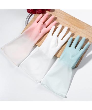 SEPTAM Cleaning Gloves Silicone Cleaning Gloves Dishwashing Gloves Scrubber Dishwashing Sponge Rubber Gloves - Buy Online on GoSupps.com