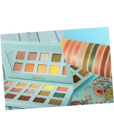 CANIGHT 1pc 15 Cosmetic Pallet Compact Glitter Eye Eye Shadow Green - Buy Online on GoSupps.com