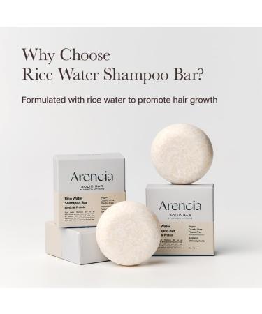 Korean Rice Water Shampoo Bar for Hair Growth & Strengthening All Natural Formula with Biotin & Protein - Korean Hair Care - Buy Online on GoSupps.com
