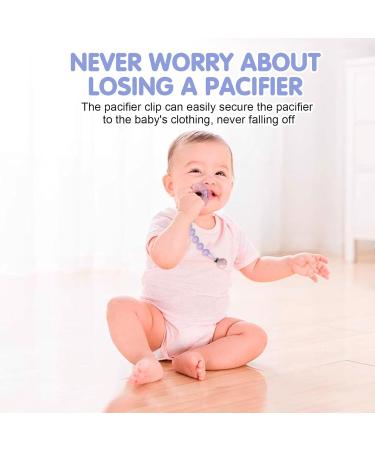 Shop GWAWG 3PCs Silicone Pacifier Chain for Babies - Adjustable Feather Strap in Purple White & Coffee - Perfect for Girls & Young Children - Buy Online on GoSupps.com