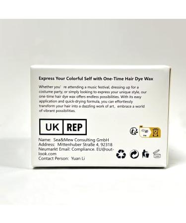 Hair Color Wax | Instant Hair Dye & Temporary Styling Cream - Unisex Gray Pomade for Natural Hairstyles - Buy Online on GoSupps.com
