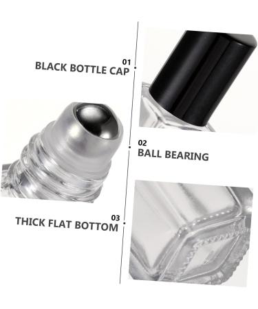 Didiseaon 12pcs 10ml Roll-on Glass Bottles - Refillable Mini Perfume & Essential Oil Containers for Travel - Durable & Portable - Buy Online on GoSupps.com