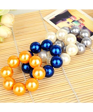 AKOAK Handmade Beaded Pearl Hair Tie - Elegant White Hair Rope for Girls and Ladies - Buy Online on GoSupps.com