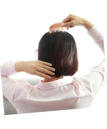 Magiclulu Jade Scalp Massage Comb - Multifunctional Gua Sha Tool for Natural Relaxation | Pink Ridge Slico Massage Plate for Ultimate Scalp Care - Buy Online on GoSupps.com