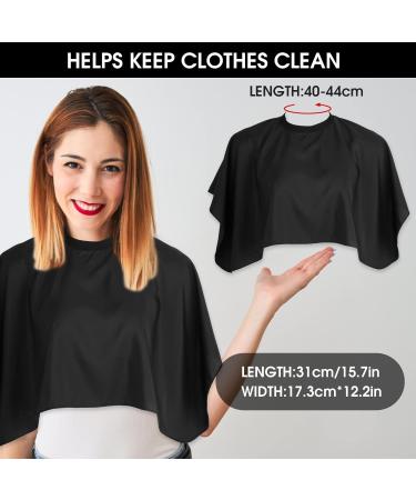 Waterproof Hair Dye Cape | Short Barber Cape for Salon & Home Use | Hair Cutting & Makeup Apron for Color Bleach & Shampoo - Buy Online on GoSupps.com