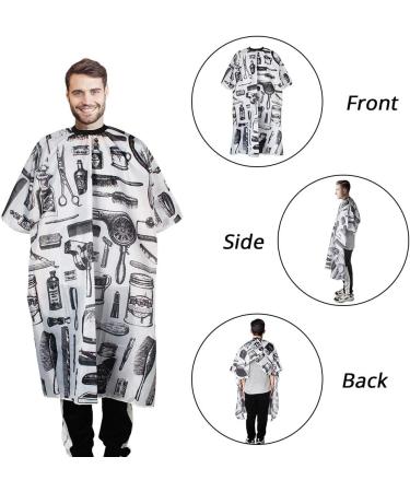 Hairdressing Gown 2 Pcs Hair Cutting Gown Salon Cape Barber Gown Cape Salon Barber Capes for Adults and Kids - Buy Online on GoSupps.com