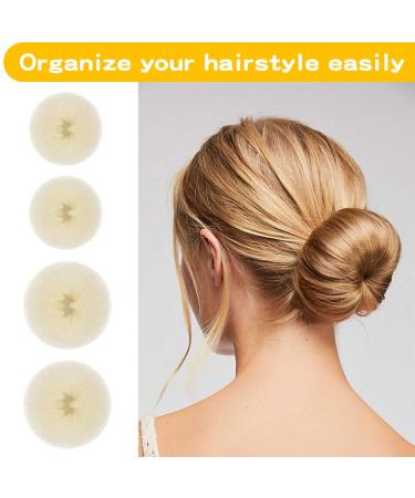 4-Piece Hair Donut Bun Maker Set & 10 Hairpins - Easy Hair Accessories for Dancers & Everyday Styles - Buy Online on GoSupps.com