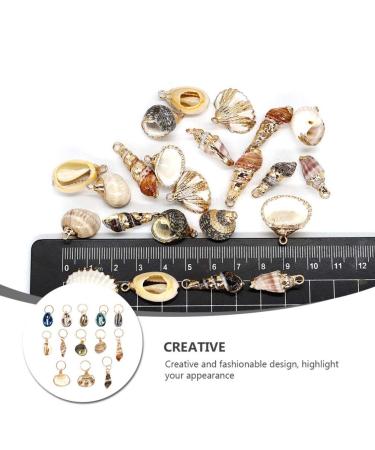 HEALLILY 13pcs Ocean Conch Shell Hair Rings Jewelry - Hair Accessories for Twist, Crochet Braiding - Hair Cuffs Decorations and Charms - Buy Online on GoSupps.com