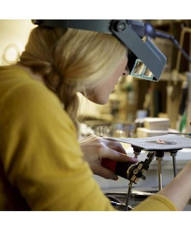 RVEFOT Head Mount Magnifier 1.5X 2X 2.5X 3.5X Headset Magnifying Glasses Optical Handsfree Binocular Magnifier Jeweler Magnifier Loupe with 4 Lens for Electronics Watch Repair Jeweler Antique(1 Set) - Buy Online on GoSupps.com