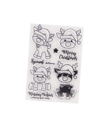 Lurrose Christmas Stamps Postage Stamps Planners Craftastic Tthe Notebook Silicone Stamps Clear Stamps Seal Scrapbook Account
