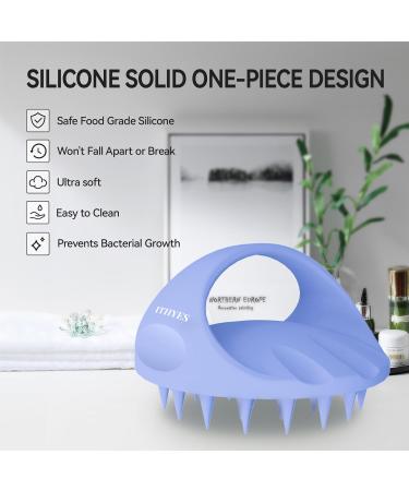 Ityes 38 Fingers Silicone Head Massage Brush | Scalp Massager Shampoo Brush for Men Women & Pets - Purple-Blue - Buy Online on GoSupps.com