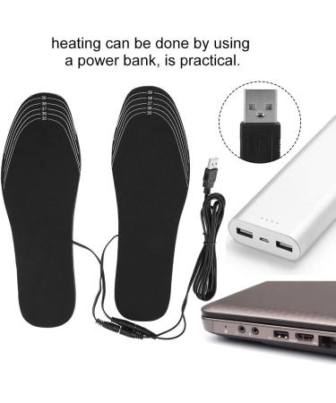 Heated Shoe Insoles USB Foot Warming Pad Mat for Outdoor Sports - Size S (35-40) - Buy Online on GoSupps.com