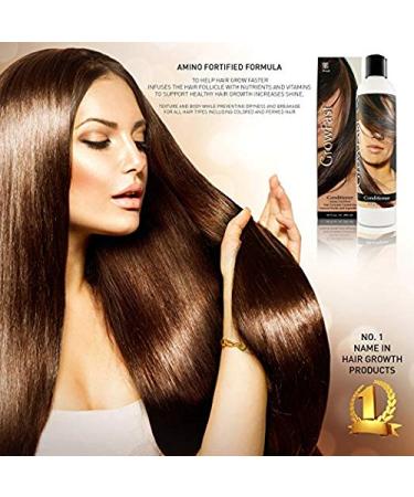 Rozg Cosmeceutical Grow Fast Shampoo & Conditioner Combo for Fast Natural Hair Growth - With Argan, Biotin for Women & Men - Buy Online on GoSupps.com