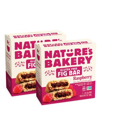 Nature's Bakery Gluten-Free Non-GMO Raspberry Natural Fruit, Ancient Grains Fig Bar: 2 Pk (12 Bars)