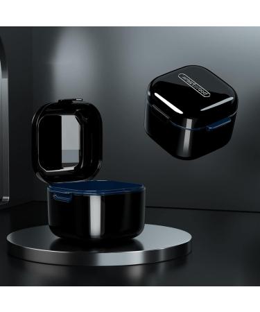 Milageto Denture Storage Box with Sieve Insert - Ideal for Secure and Hygienic Denture Care | International Shipping Available - Buy Online on GoSupps.com