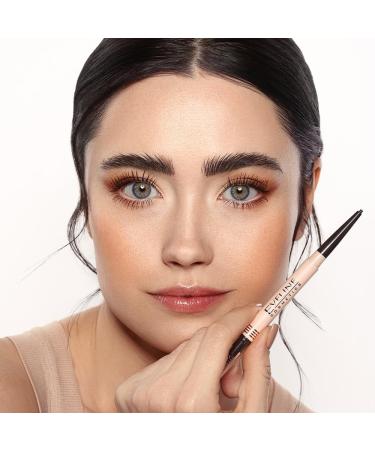 Eveline Cosmetics Brow & Go! Waterproof Eyebrow Pomade Pencil - Taupe | Long-Lasting Easy Application with Precise Tip and Brush | Ideal for Sparse and Thick Brows - Buy Online on GoSupps.com