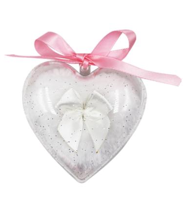 Body Powder Puff Heart Shape Powder Puff | Baby Body Powder Puff Long-haired Powder Puff Soft Face Powder Puff for Baby White
