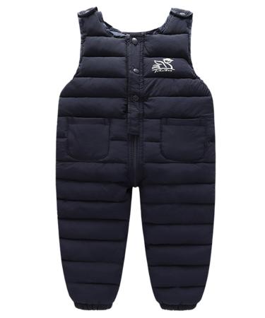 Panegy Snow Pants Kids Toddler Winter Bib Snowsuit Water-Resistant Windproof Puffer Snowboard Overalls Insulated Ski Clothes 9 Months-6 Years 3-4 Years Navy Blue