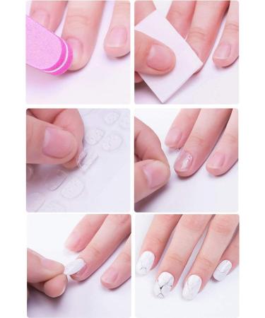 S-Trouble 10 Sheet Double-Sided Transparent Nail Glue Stickers - 240 Count Waterproof Breathable Jelly for Manicure Accessories - Buy Online on GoSupps.com